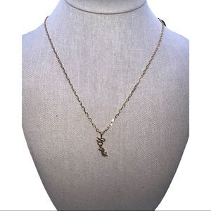 Baublebar Gold Tone Love Necklace Curb Chain NWT